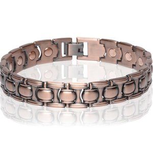 Antique Copper Magnetic Link Bracelet - Arthritis Pain Relieve Bracelet
